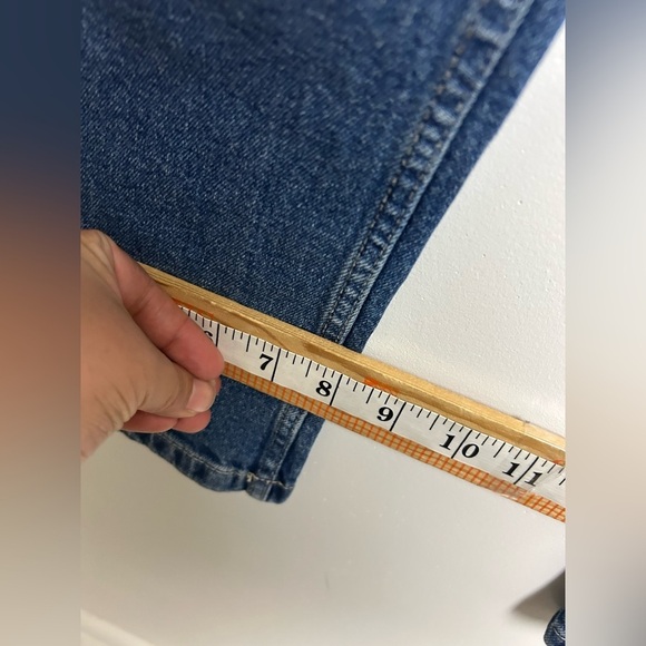 Calvin Klein Straight Jeans Women Blue Denim Plus 14 (34.5X27) Casual Stretch - Picture 11 of 14